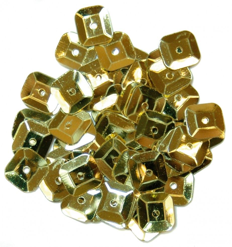 Craft Factory Gold Square Cup Sequins