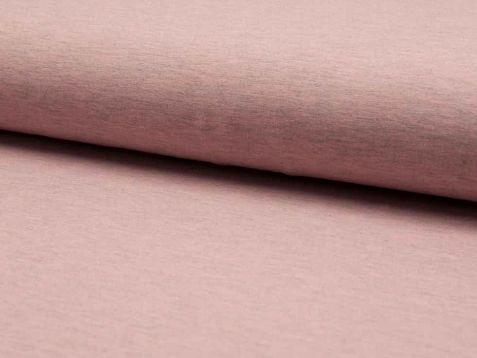Deadstock Melange Cotton Jersey Stretch Knit Fabric Salmon
 