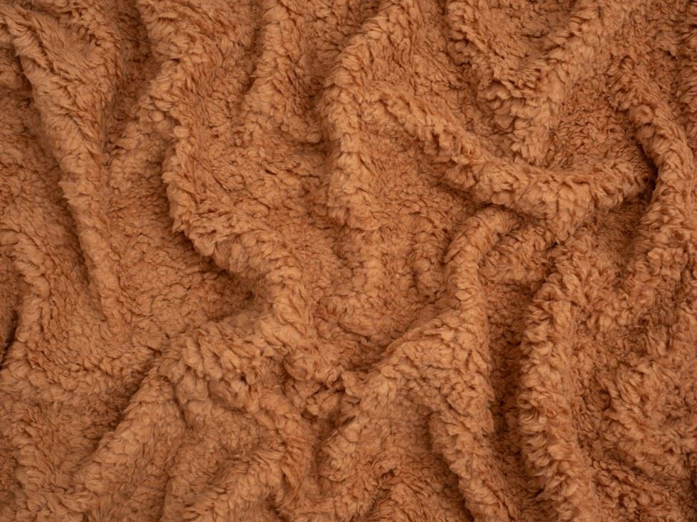 Minerva Core Range Ginger Super Soft Shearling Fleece Fur Fabric