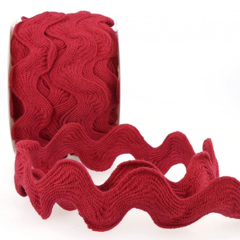 Stephanoise Ric Rac Trim Deep Red
 