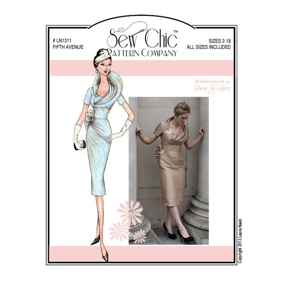 Sew Chic Paper Sewing Pattern Fifth Avenue Dress
 