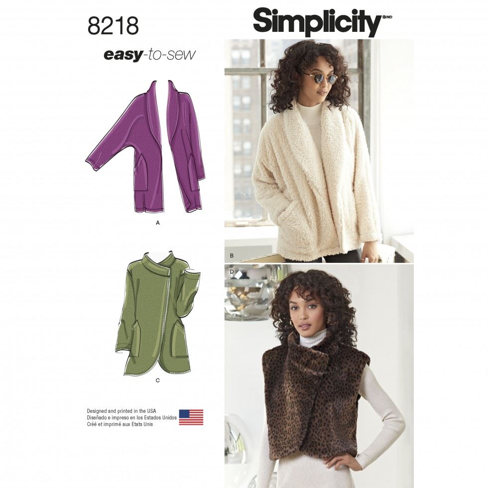 Minerva Sewing Pattern 8218 Simplicity Simplicity-8218-A