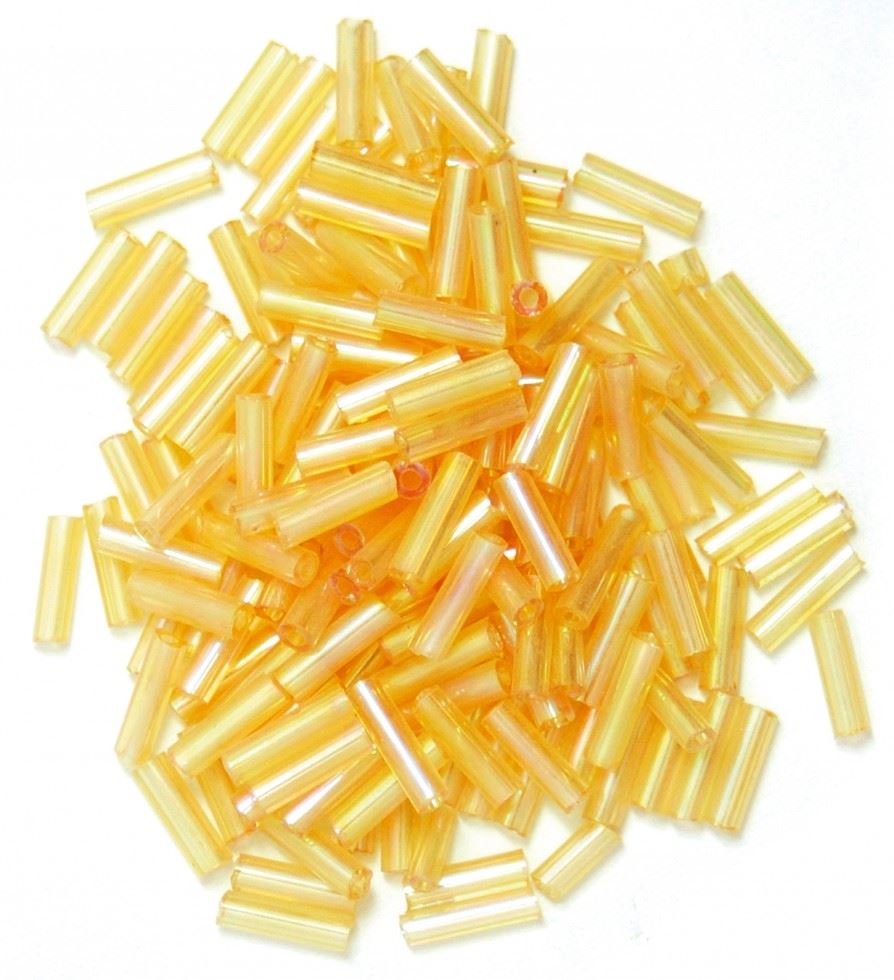 Craft Factory Cream Glass Bugle Beads