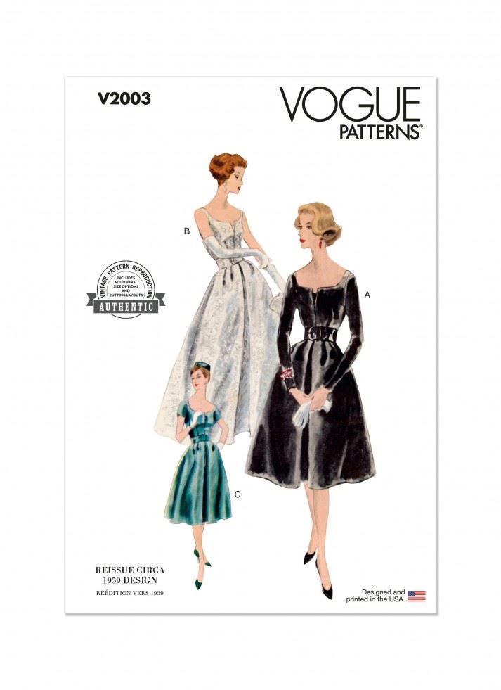 Vogue Paper Sewing Pattern 2003