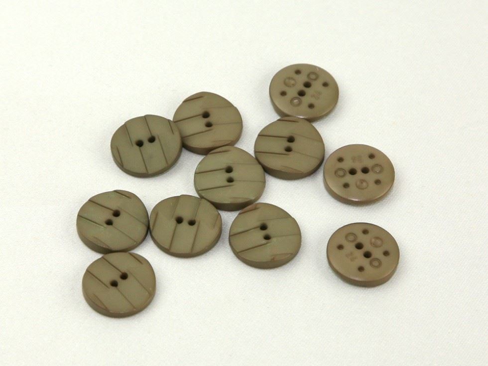 Dill Round Textured Buttons (Value Pack) Beige
 