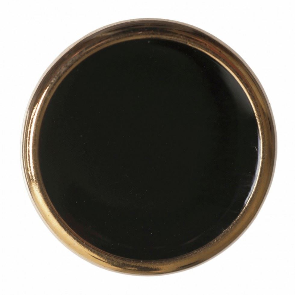 Hemline Black Round Shank Buttons