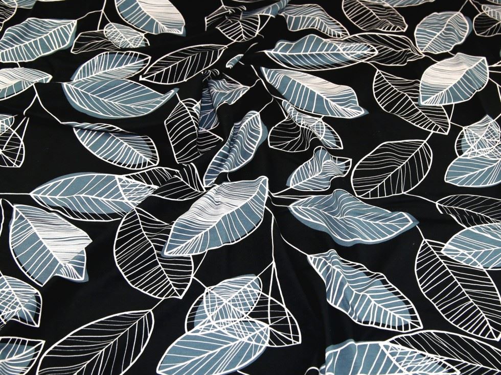 Deadstock Viscose Jersey Stretch Knit Fabric Grey
