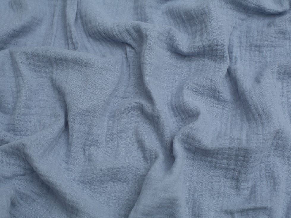 Minerva Core Range Cotton Triple Gauze Fabric Aqua
 