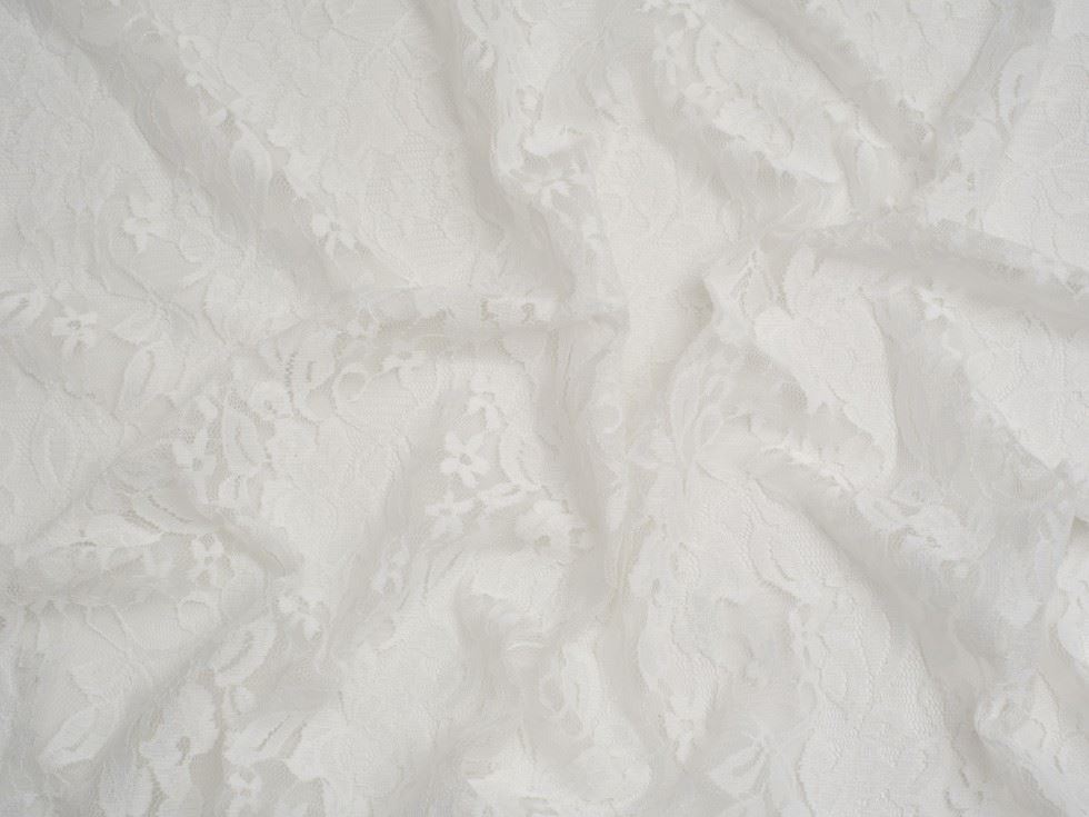 Minerva Core Range Stretch Lace Fabric Ivory
 