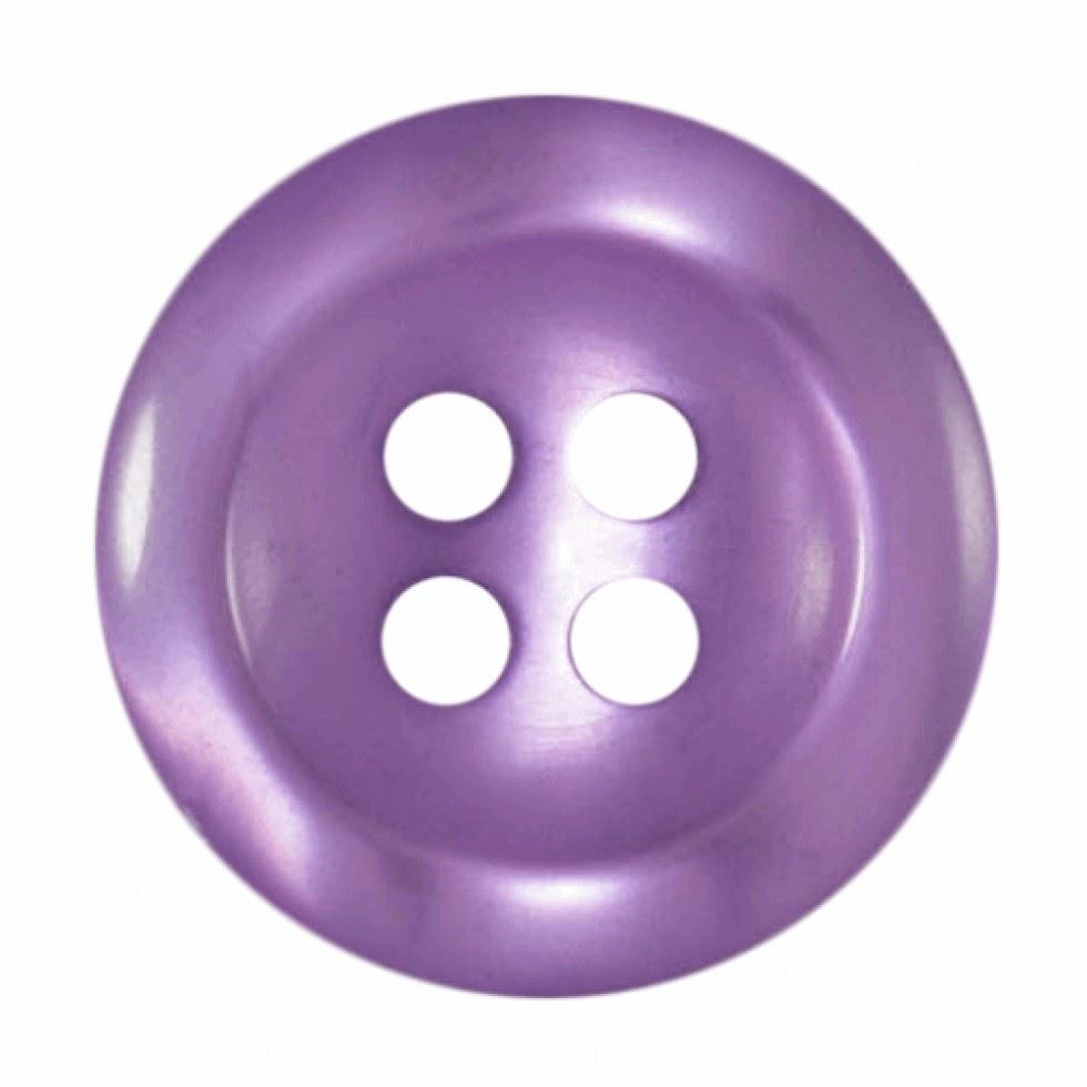 Hemline Purple Round Translucent Buttons