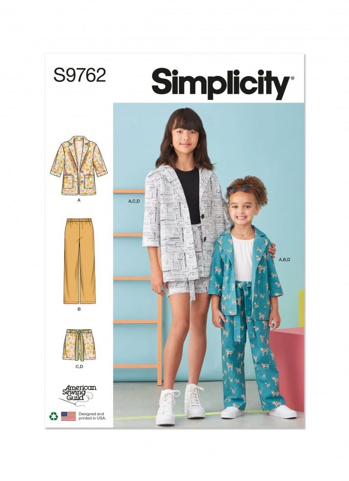 Simplicity Sewing Pattern 9762