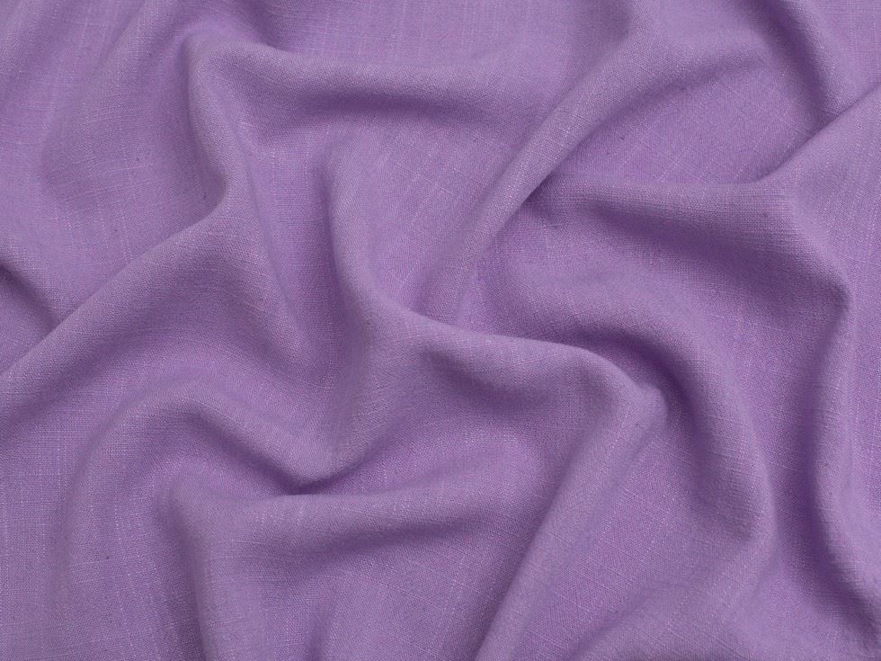Minerva Core Range Lavender Textured Viscose Linen Noil Fabric