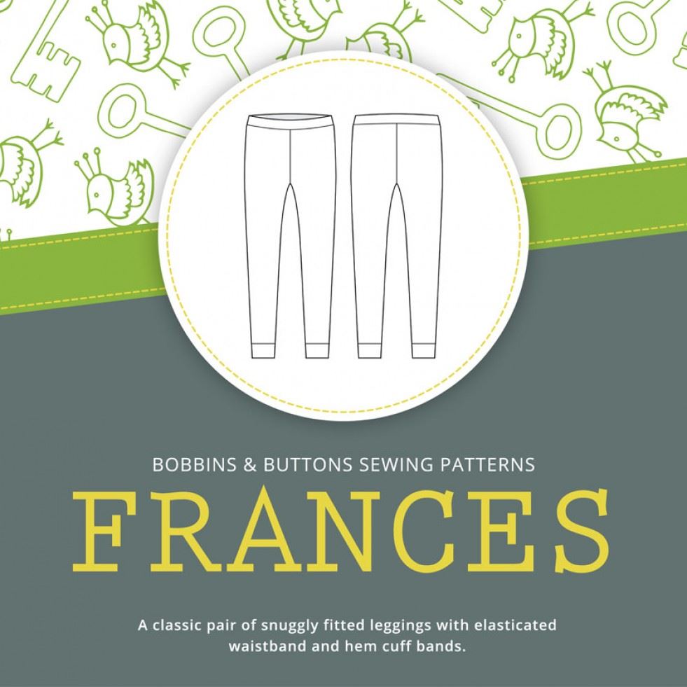 Bobbins and Buttons Paper Sewing Pattern Frances Leggings
 