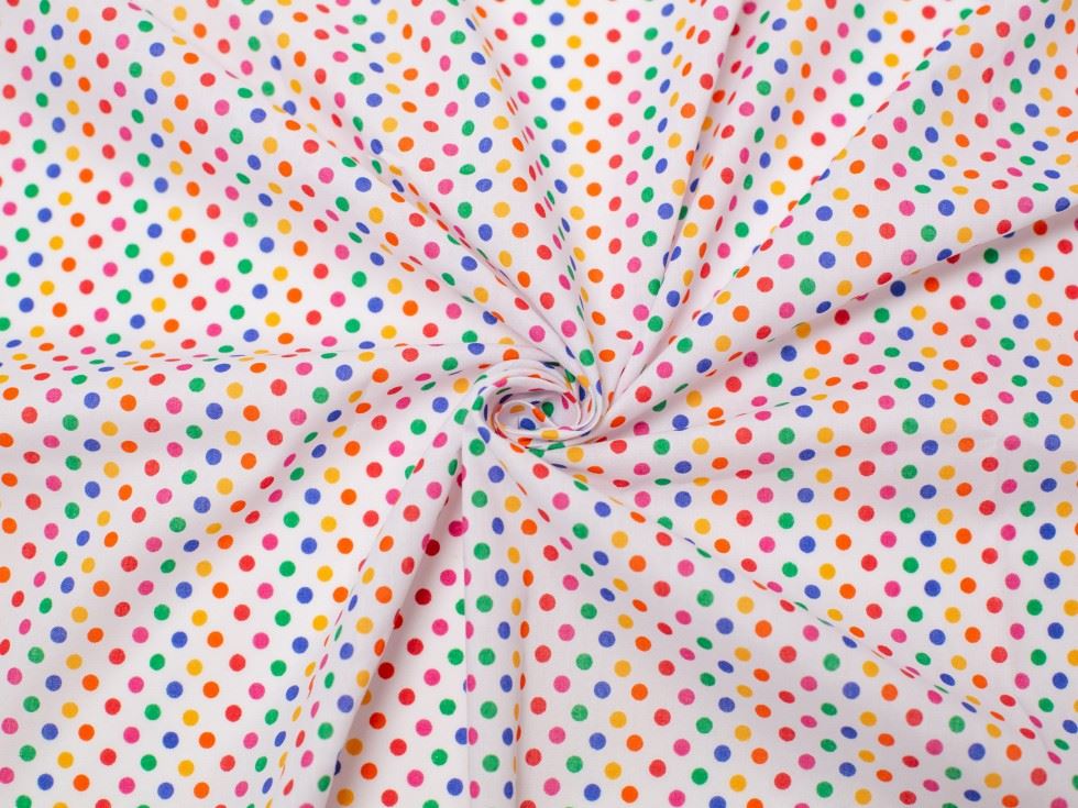 Minerva Core Range Primary Printed Polycotton Fabric