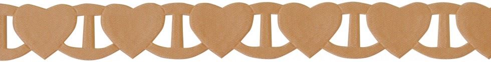 Berisfords Linking Heart Ribbon Honey