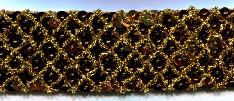 Gold Sequin Braid Trim
