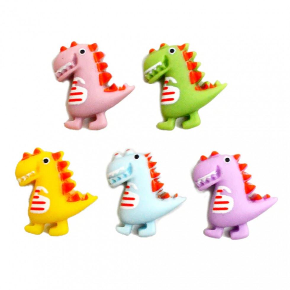 Dress It Up Pastel Dinos Buttons
 