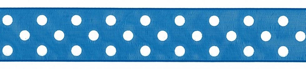 Berisfords 12 Royal Sheer Dots Organza Ribbon