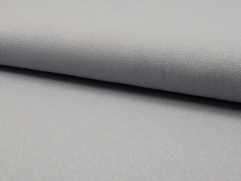 Deadstock Bubble Crepe Fabric Silver Grey
 