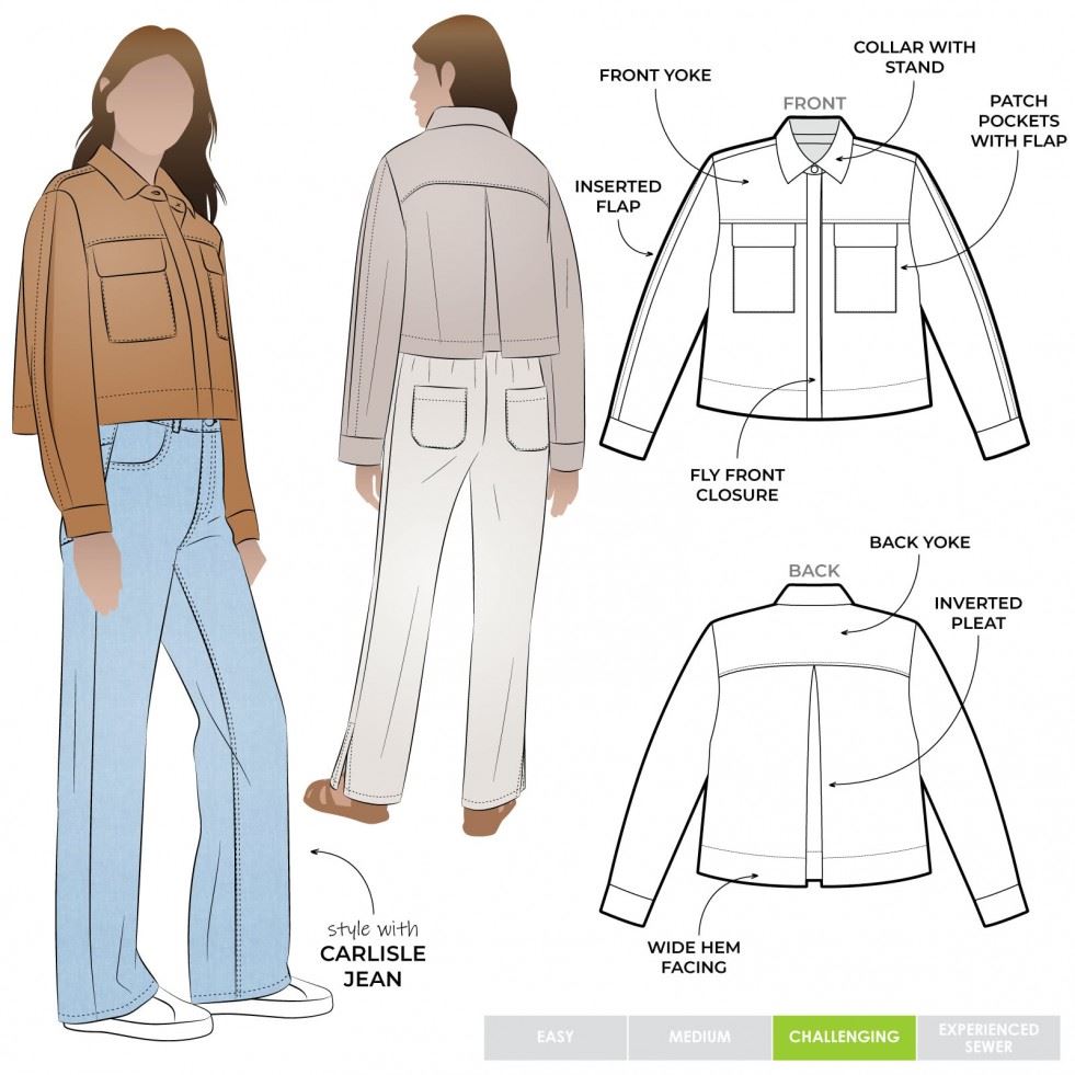 Style Arc Sewing Pattern Smith Jacket