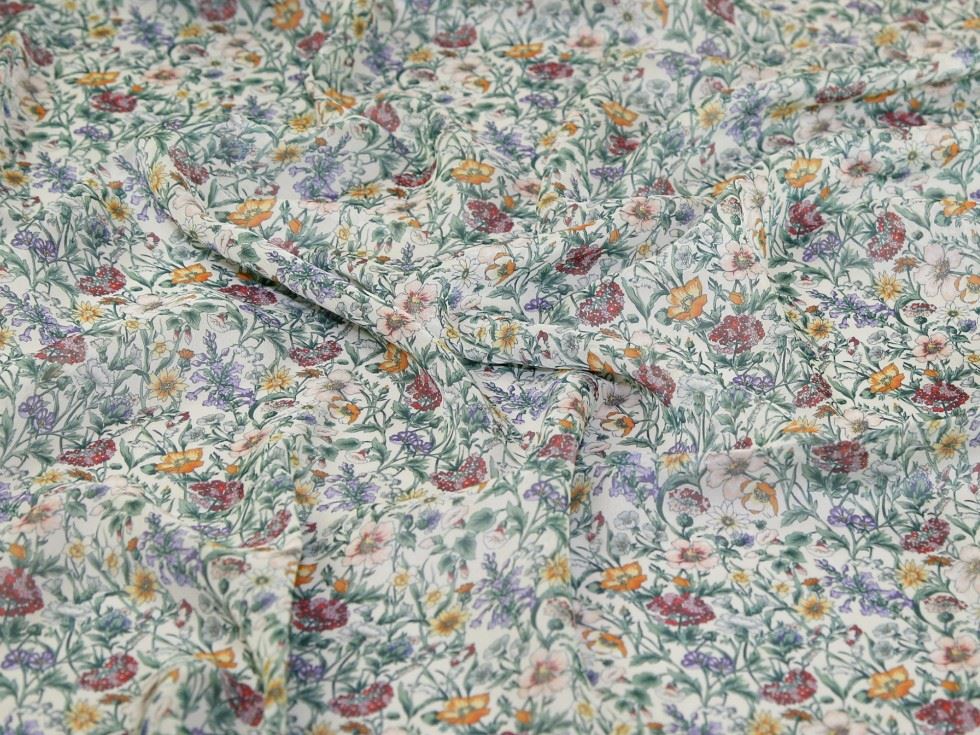 Liberty London Spring Rachel Meadow Regent Silk Sheer Chiffon Fabric