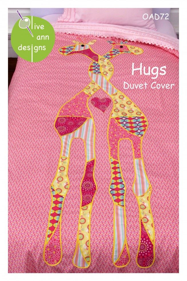 Olive Ann Designs Paper Sewing Pattern Hugs Duvet Cover
 