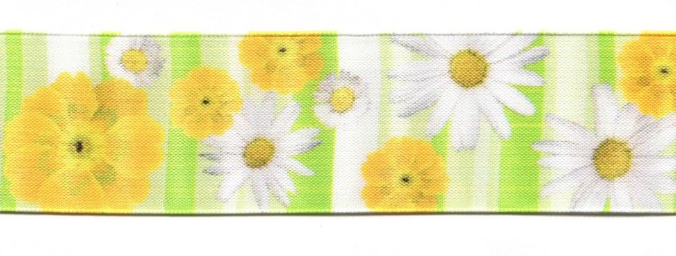 Lime Green Flower Ribbon (Value Roll)