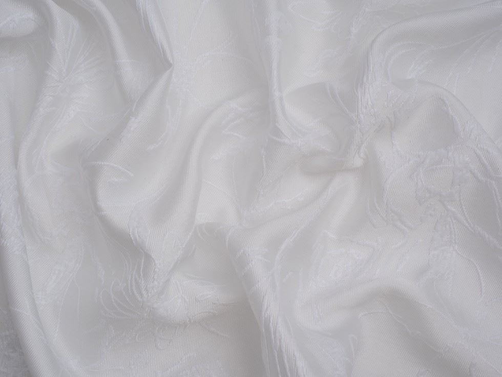 Minerva Core Range Ivory Chloe Textured Woven Brocade Fabric