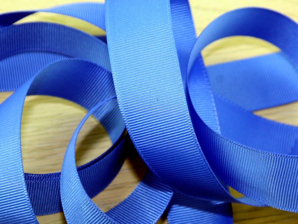 Prym Steel Blue Ribbed Polyester Tape