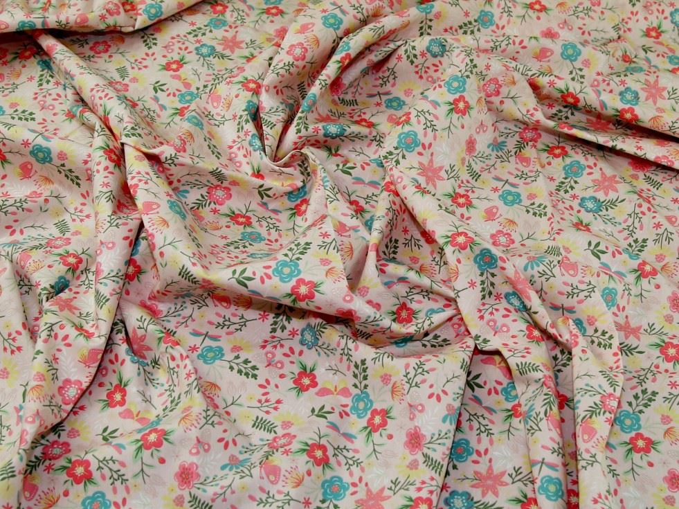 John Louden Rose 100% Cotton Fabric