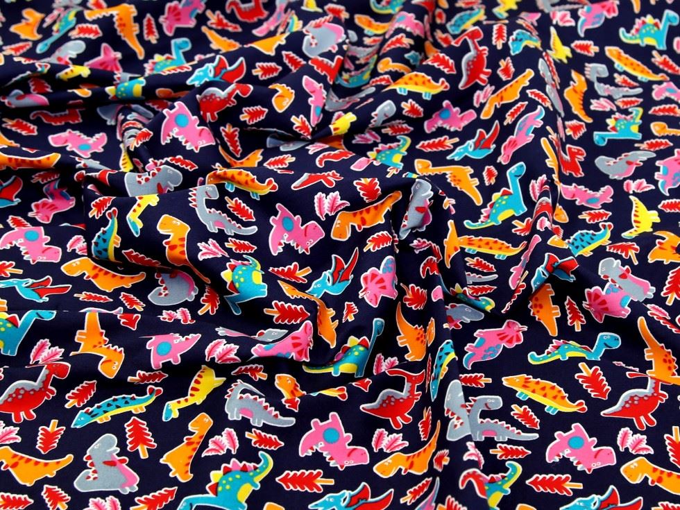 Deadstock 100% Cotton Poplin Fabric Navy Blue
 