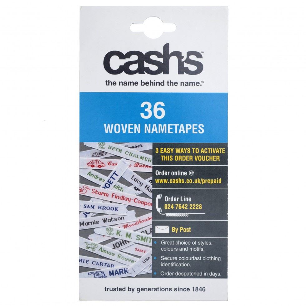 Cash Woven Nametapes
 