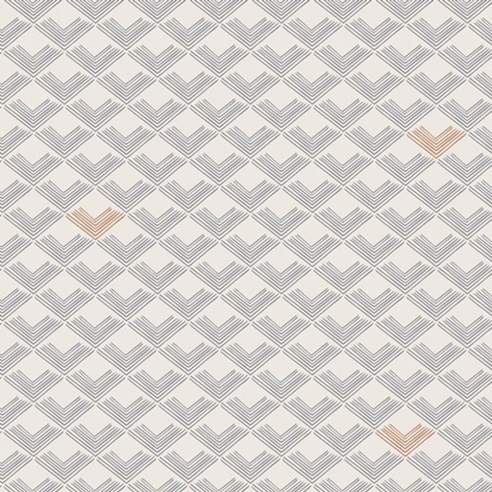 Art Gallery Fabrics Dollhouse 100% Cotton Poplin Fabric Rooftiles Slate
