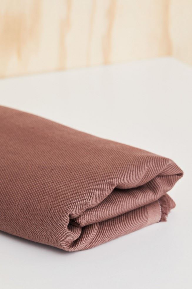 Mind The Maker Old Rose Linen Cotton Twill Fabric