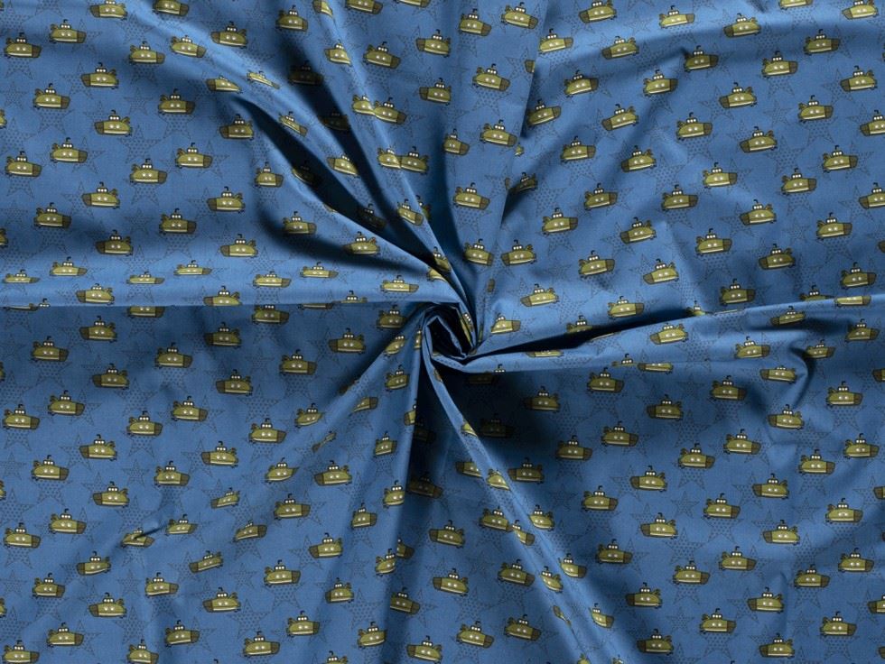 100% Cotton Poplin Fabric Indigo
 