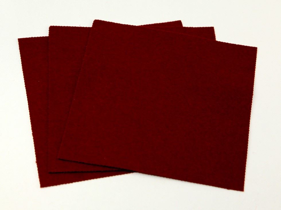 Minerva Core Range Wine Self Adhesive 12Inch Felt Fabric Sheets