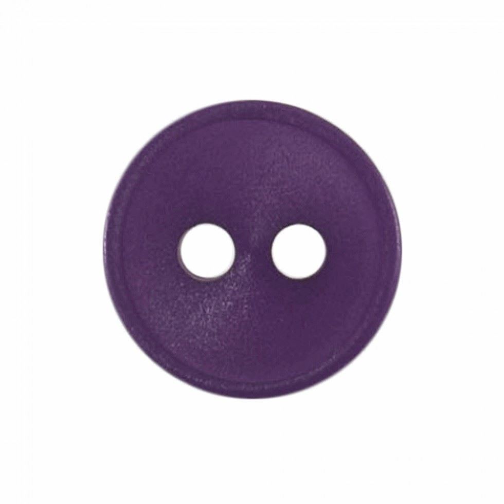 Hemline Purple Round Plastic Buttons