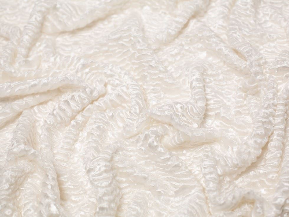 Zhivago Faux Fur Fabric Ivory