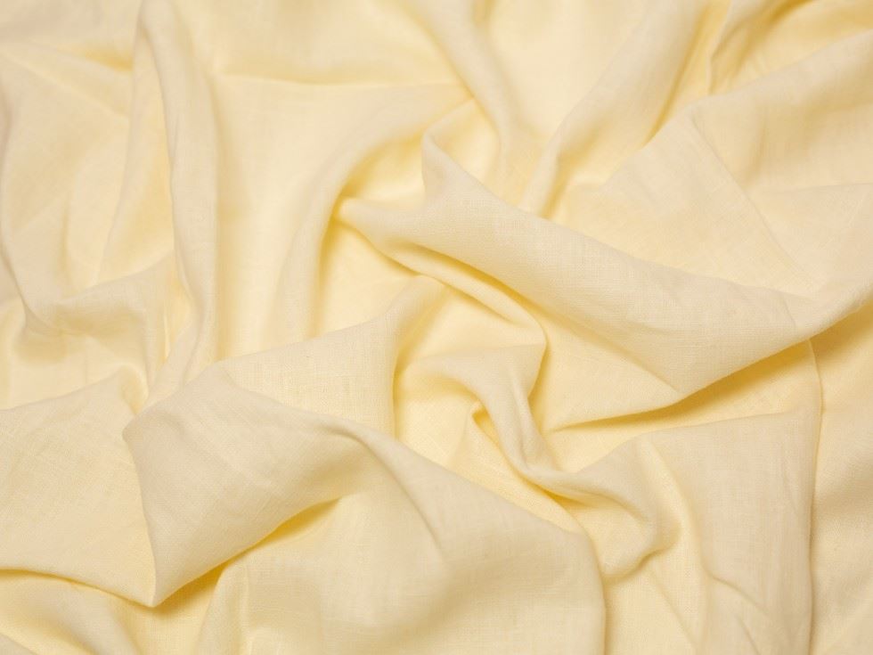 Minerva Core Range Ivory Cream 100% Linen Slub Fabric
