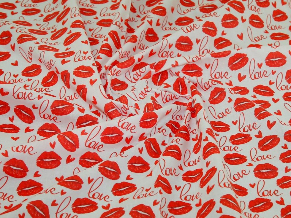 100% Cotton Fabric Red