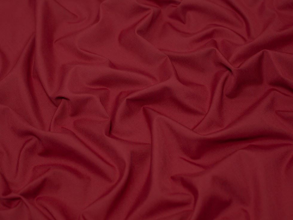 Minerva Core Range Bordeaux Poly Cotton Poplin Fabric