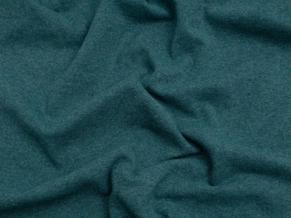 Minerva Core Range Recycled Tubular Ribbing Stretch Knit Fabric Peacock
 
