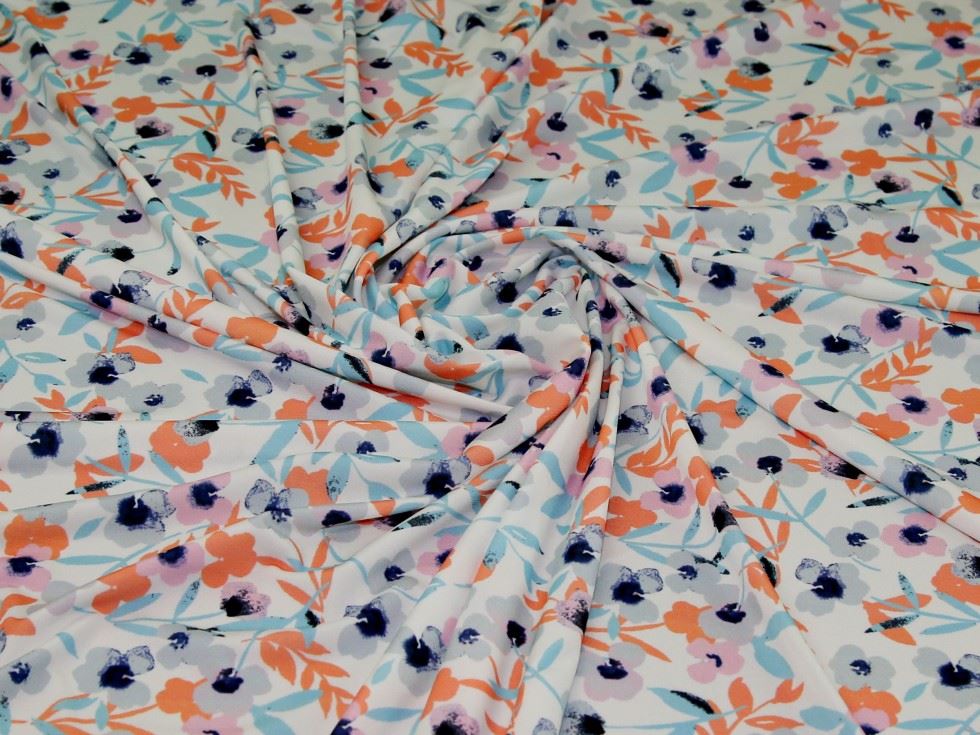 John Kaldor Portia ITY Silky Stretch Knit Fabric Ivory
 