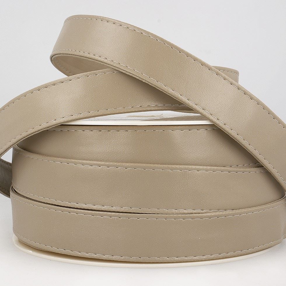 Stephanoise Faux Leather Webbing Light Grey