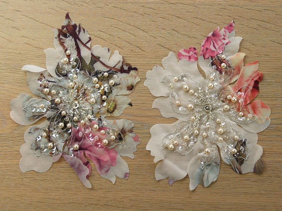 Floral Appliques Multicoloured
