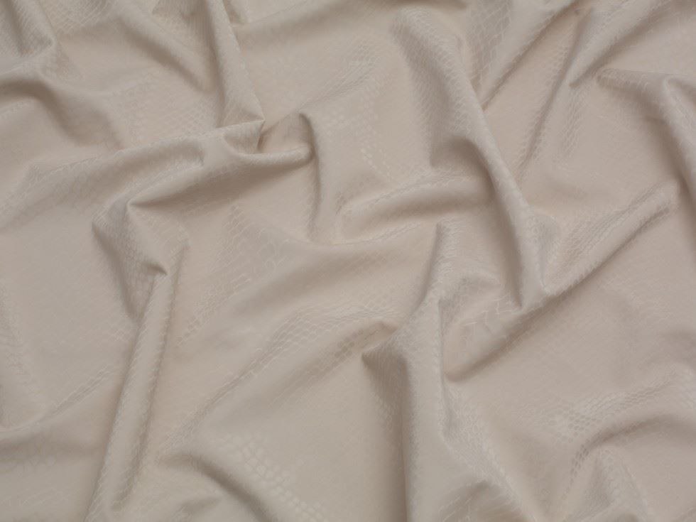 Minerva Core Range Putty Snakeskin Activewear Lycra Four Way Stretch Knit Fabric