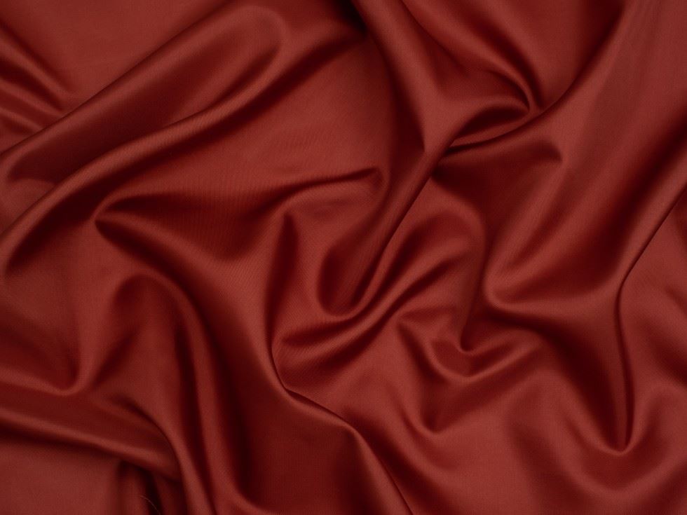 Acetate Taffeta Lining Fabric Dark Terracotta