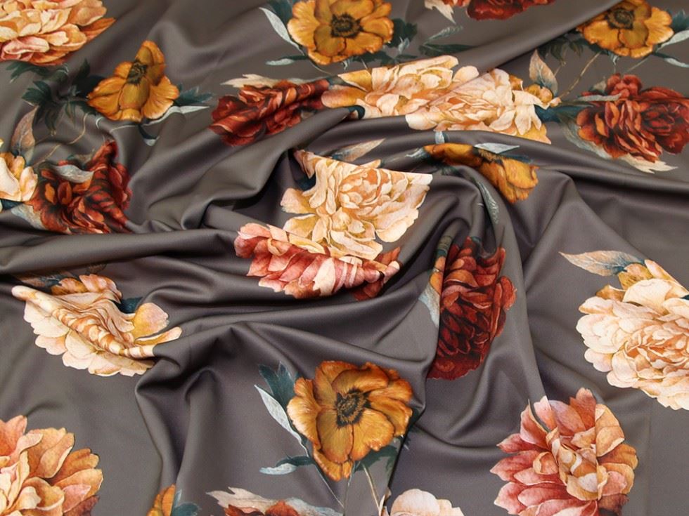 Lady Mcelroy Rust Scuba Stretch Knit Fabric