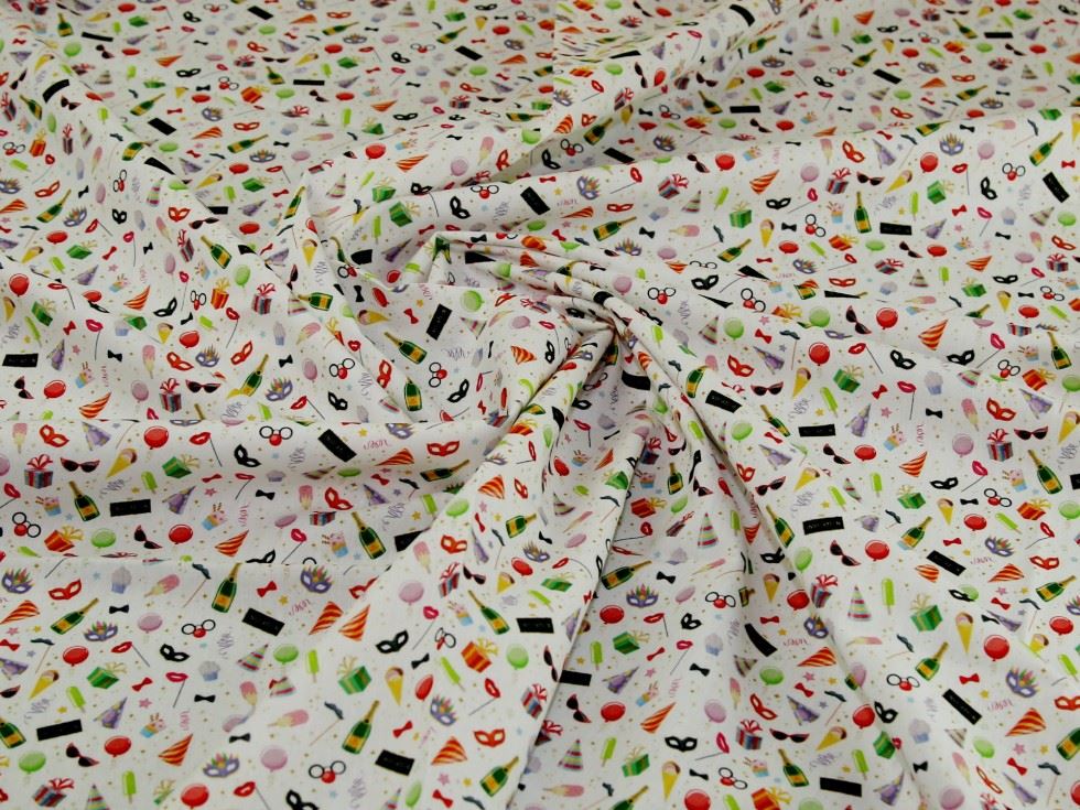 John Louden Multicoloured 100% Cotton Fabric