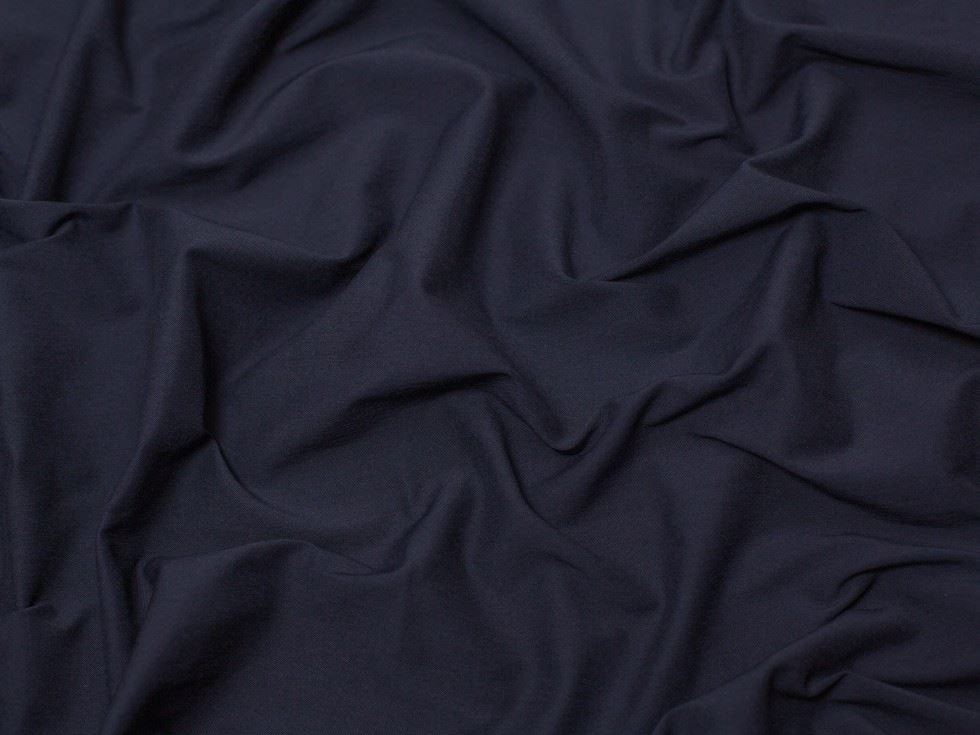 Minerva Core Range Heavy Stretch Woven Bengaline Suiting Fabric Navy Blue